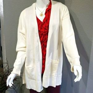 Women's open cardigan cream size XL (16-18) New